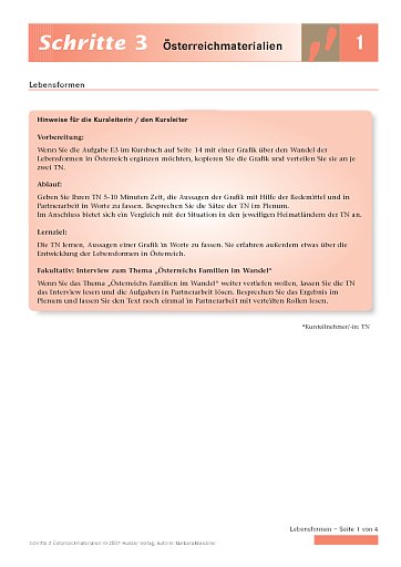 Über eine Grafik sprechen: Österreichs Familien im Wandel 