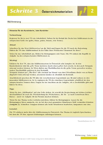 Was kommt wohin – über die Mülltrennung in Österreich sprechen