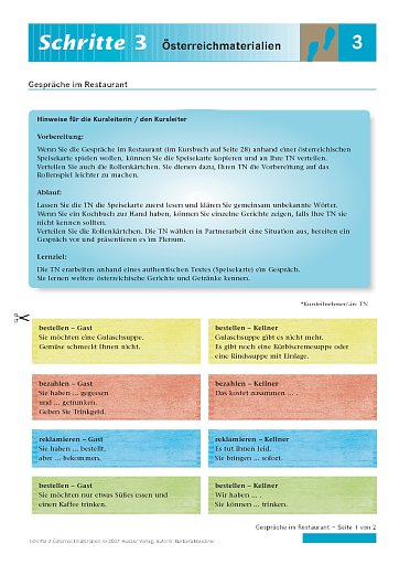 Gespräche im Restaurant