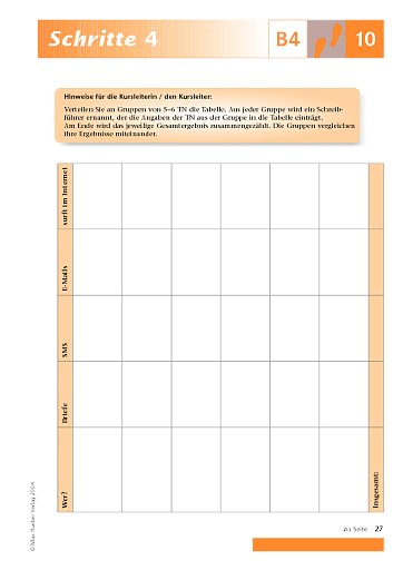 Kopiervorlage zu Lektion 10, B4