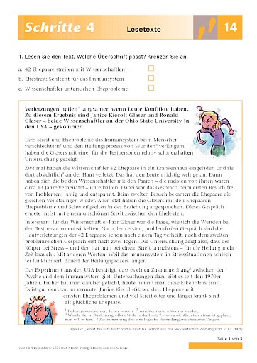 Lektion 14: Streit ...