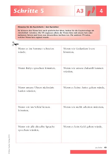 Kopiervorlage zu Lektion 4, A3