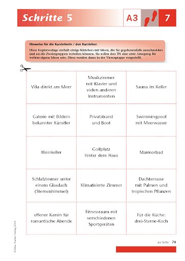 Kopiervorlage zu Lektion 7, A3