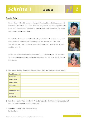 Lektion 2: Familie Polat