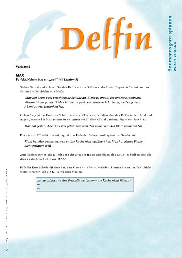 Seemannsgarn spinnen: weitere Varianten