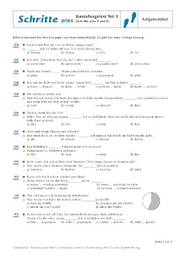 Aufgaben- und Antwortblätter