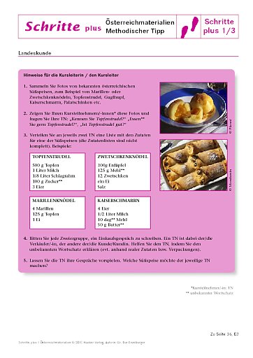 Landeskunde-Tipp: Österreichische Süßspeisen