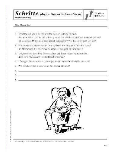 Gesprächsanlass zu Schritte plus 3