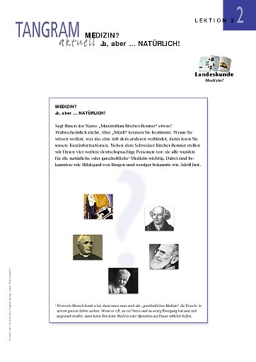 Medizin? Ja, aber ... natürlich!