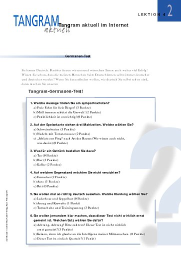 Der Tangram-Germanen-Test