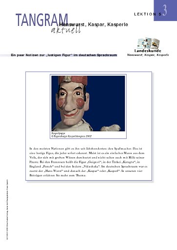 Hanswurst, Kaspar, Kasperle