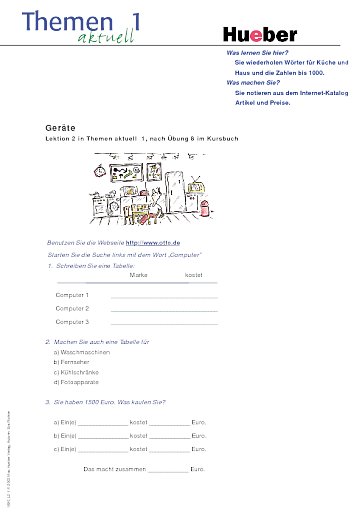 Geräte (Computer, Waschmaschinen ...)