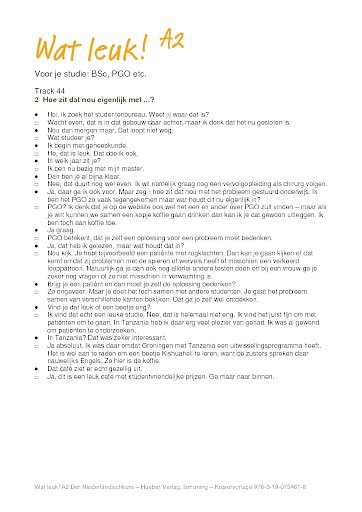 Voor je studie: BSc, PGO etc. 