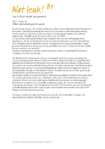 Les 4: Daar wordt aan gewerkt.