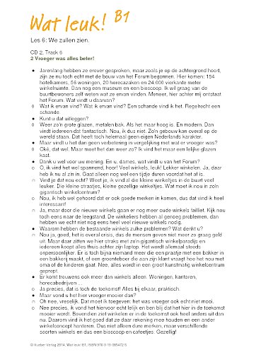 Les 6: We zullen zien.
