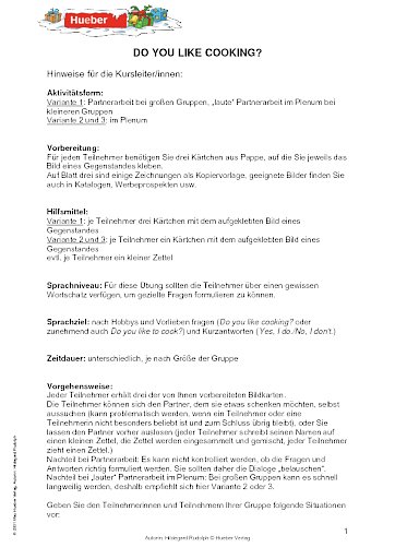 Do you like cooking?