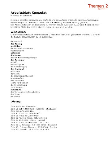 Konsulat (Aufgabe 4)